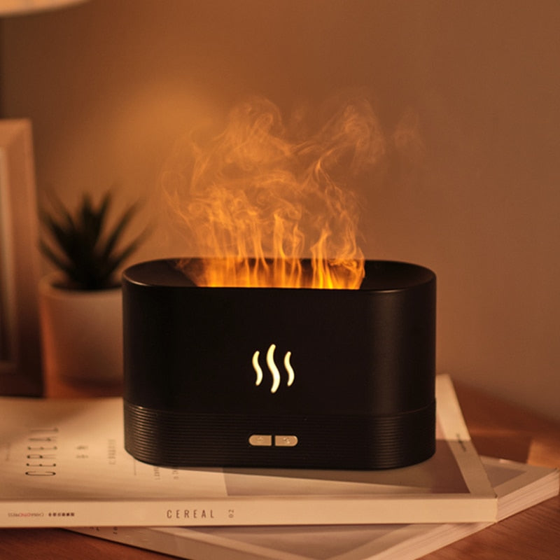 Flame Aroma Diffuser Oil Air Humidifier