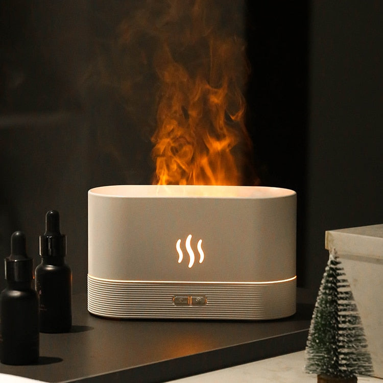 Flame Aroma Diffuser Oil Air Humidifier