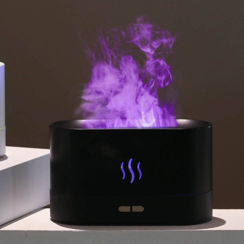 Flame Aroma Diffuser Oil Air Humidifier