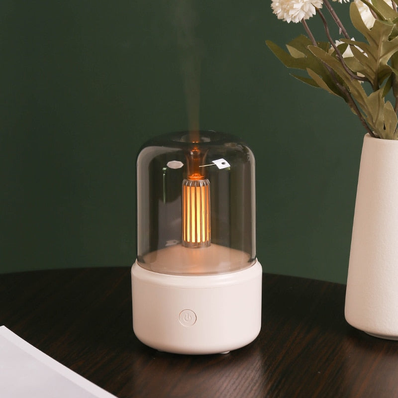 Flame Aroma Diffuser Oil Air Humidifier