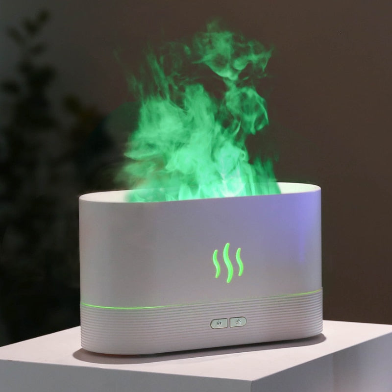 Flame Aroma Diffuser Oil Air Humidifier