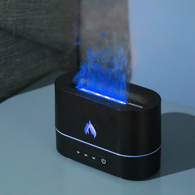 Flame Aroma Diffuser Oil Air Humidifier