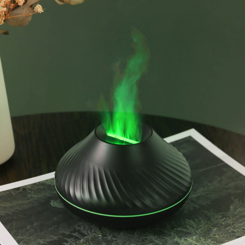 Flame Aroma Diffuser Oil Air Humidifier