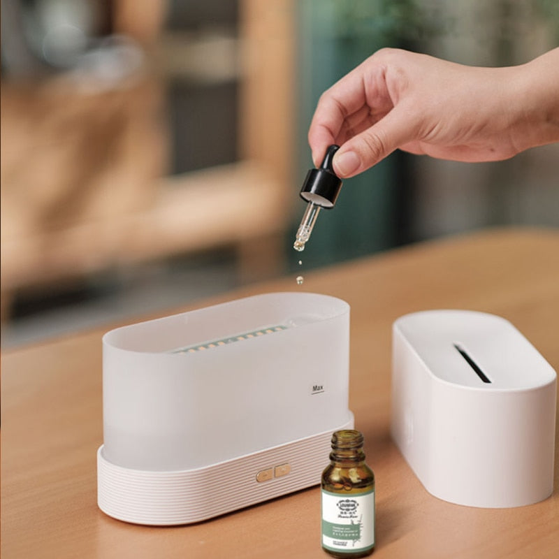 Flame Aroma Diffuser Oil Air Humidifier