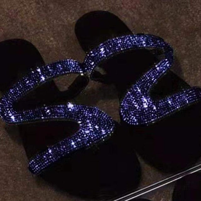 Flat Bling Summer Slippers