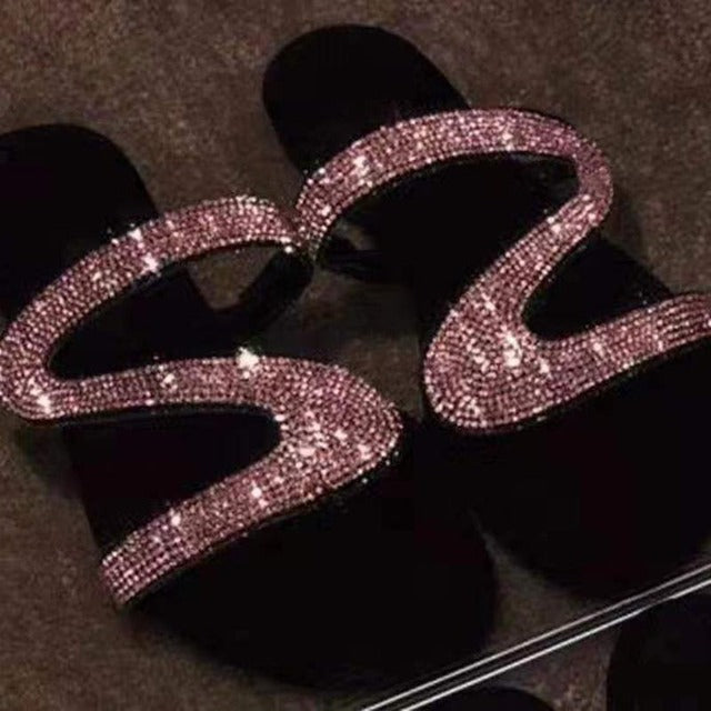 Flat Bling Summer Slippers